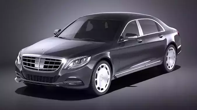 Mercedes-Benz S-Class Maybach 2016 VRAY 3D model