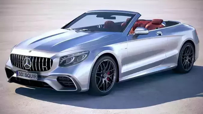 Mercedes S63 AMG Cabriolet 2018 3D model