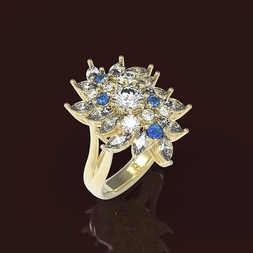 Ring Morning bouquet 3D print model