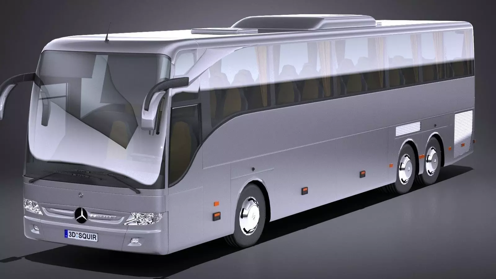 LowPoly Mercedes Tourismo 2013 Low-poly 3D model