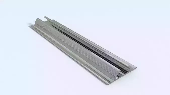 Security door bottom track