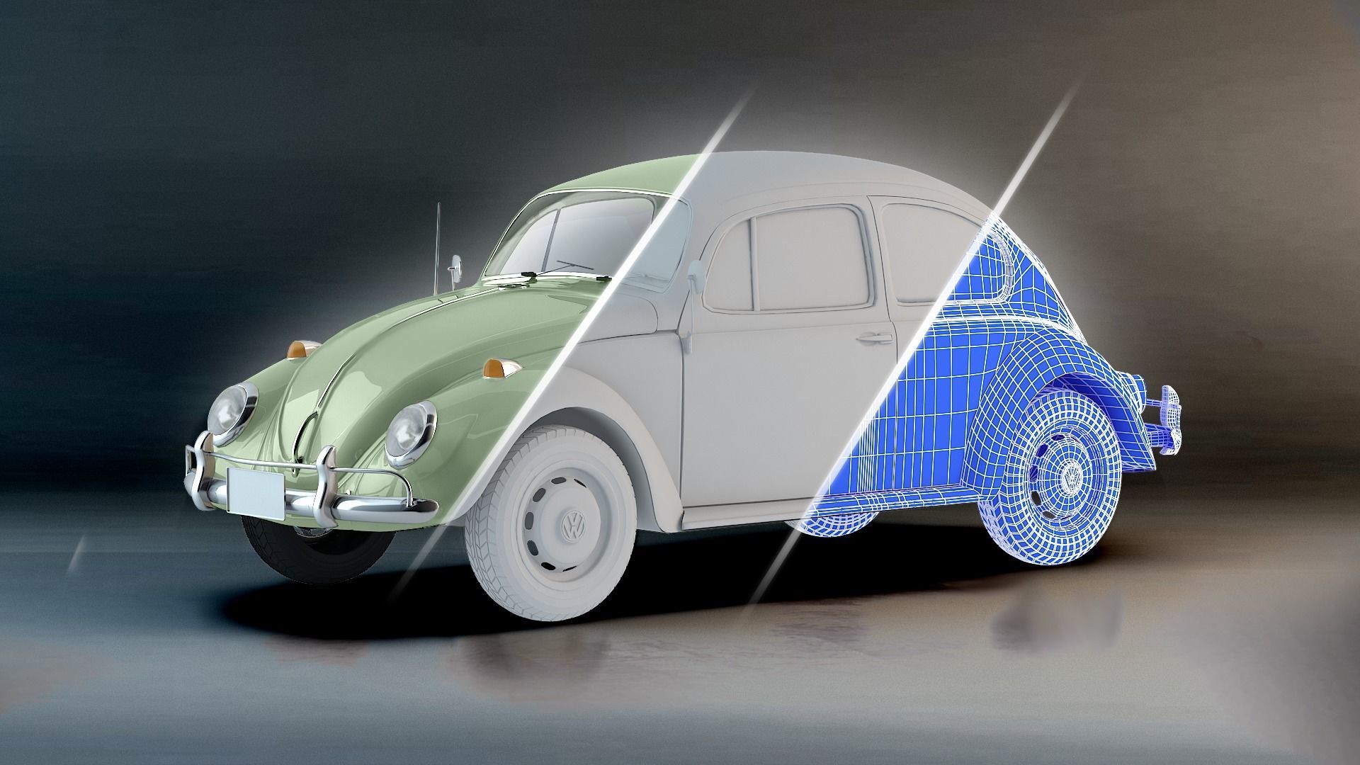 Volkswagen Beetle Free 3D model_7