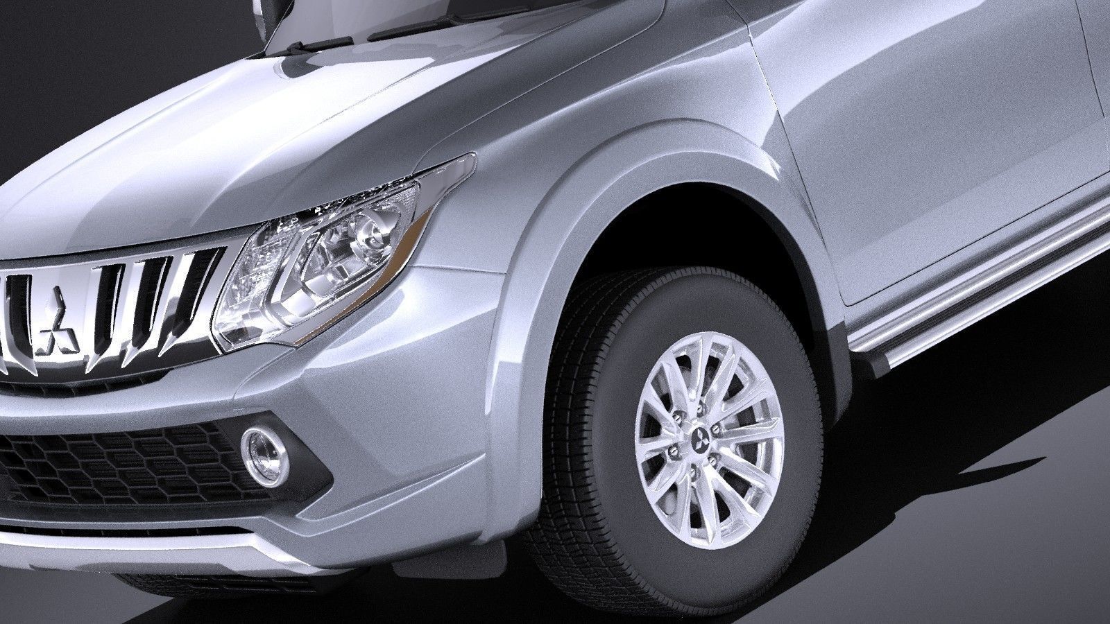 Mitsubishi L200 2017 VRAY 3D model_2