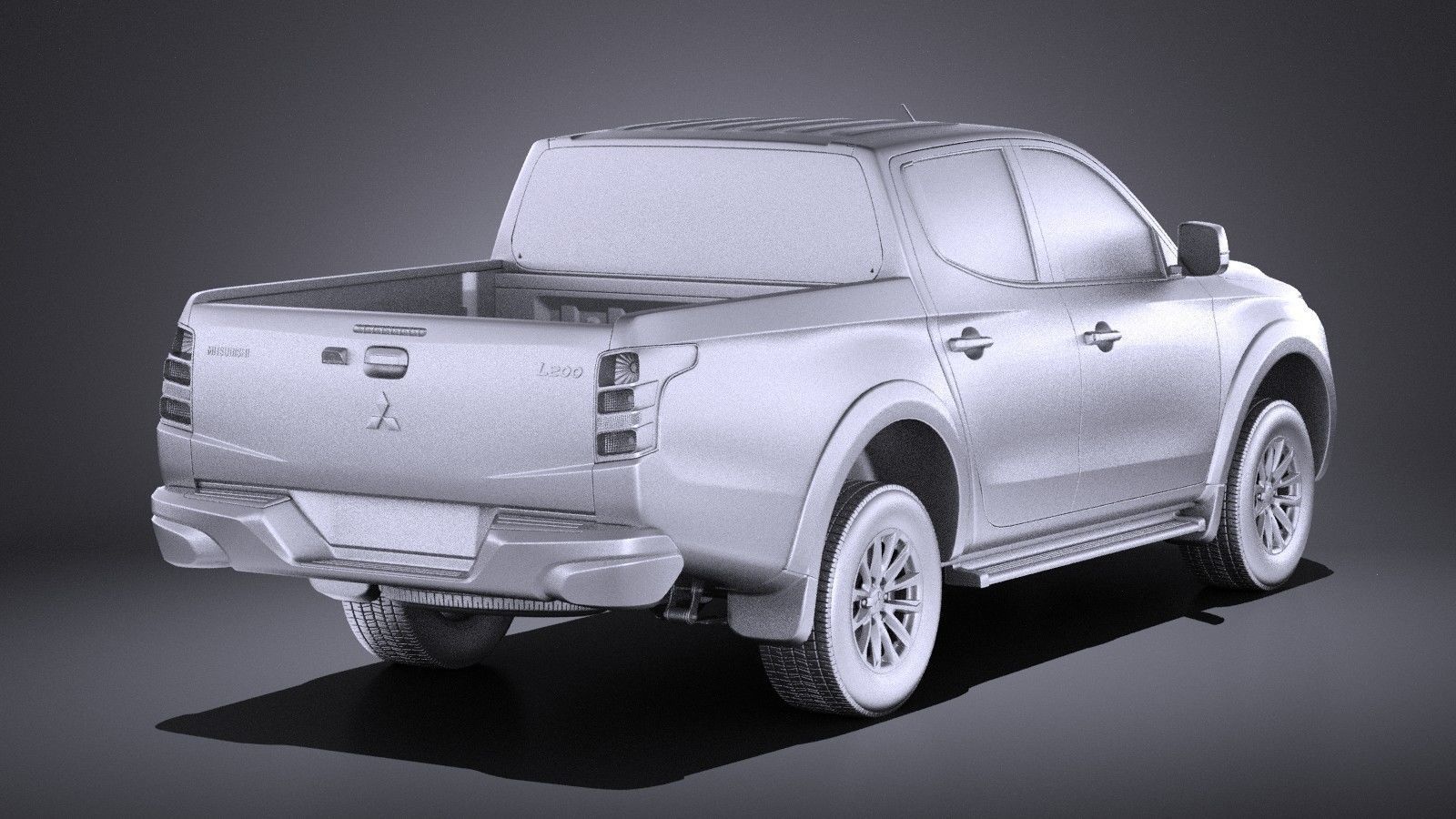 Mitsubishi L200 2017 VRAY 3D model_11
