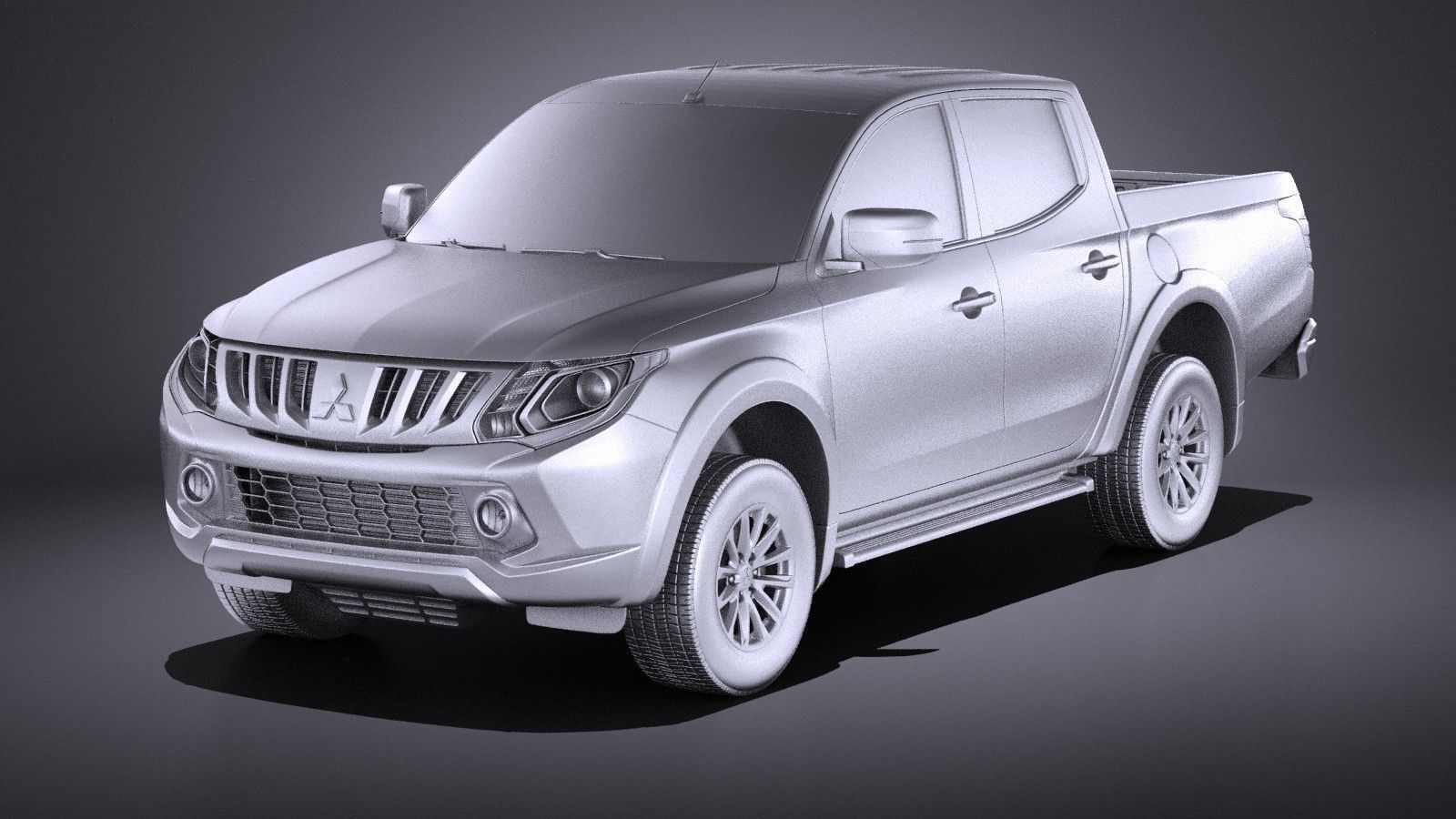 Mitsubishi L200 2017 VRAY 3D model_8