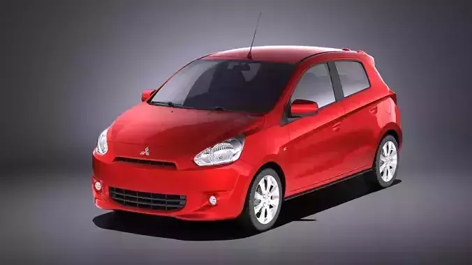 Mitsubishi Mirage 2015 VRAY