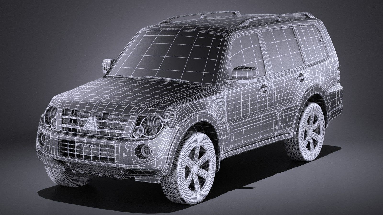 Mitsubishi Pajero 2006-2014 VRAY 3D model_14