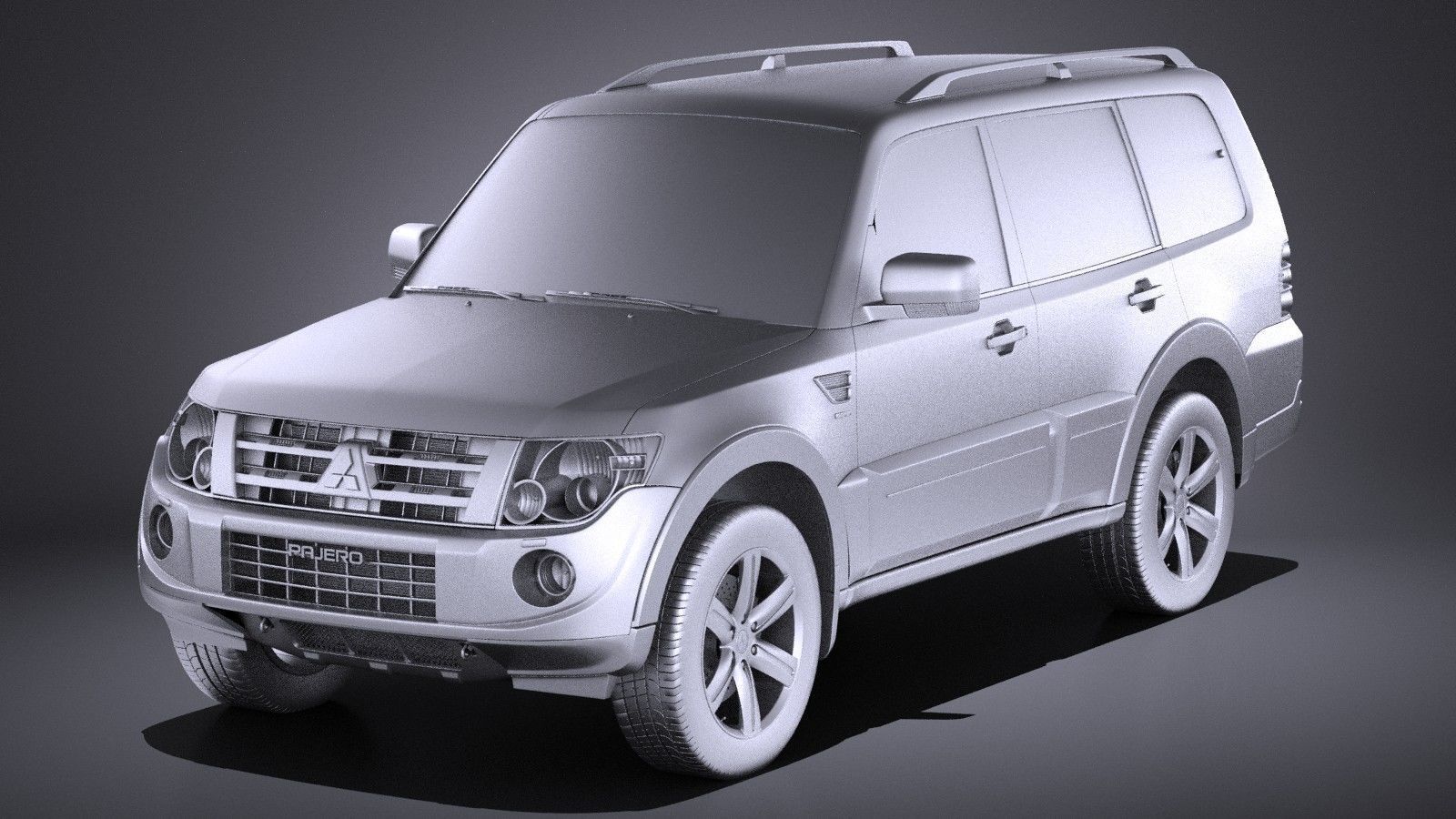 Mitsubishi Pajero 2006-2014 VRAY 3D model_8