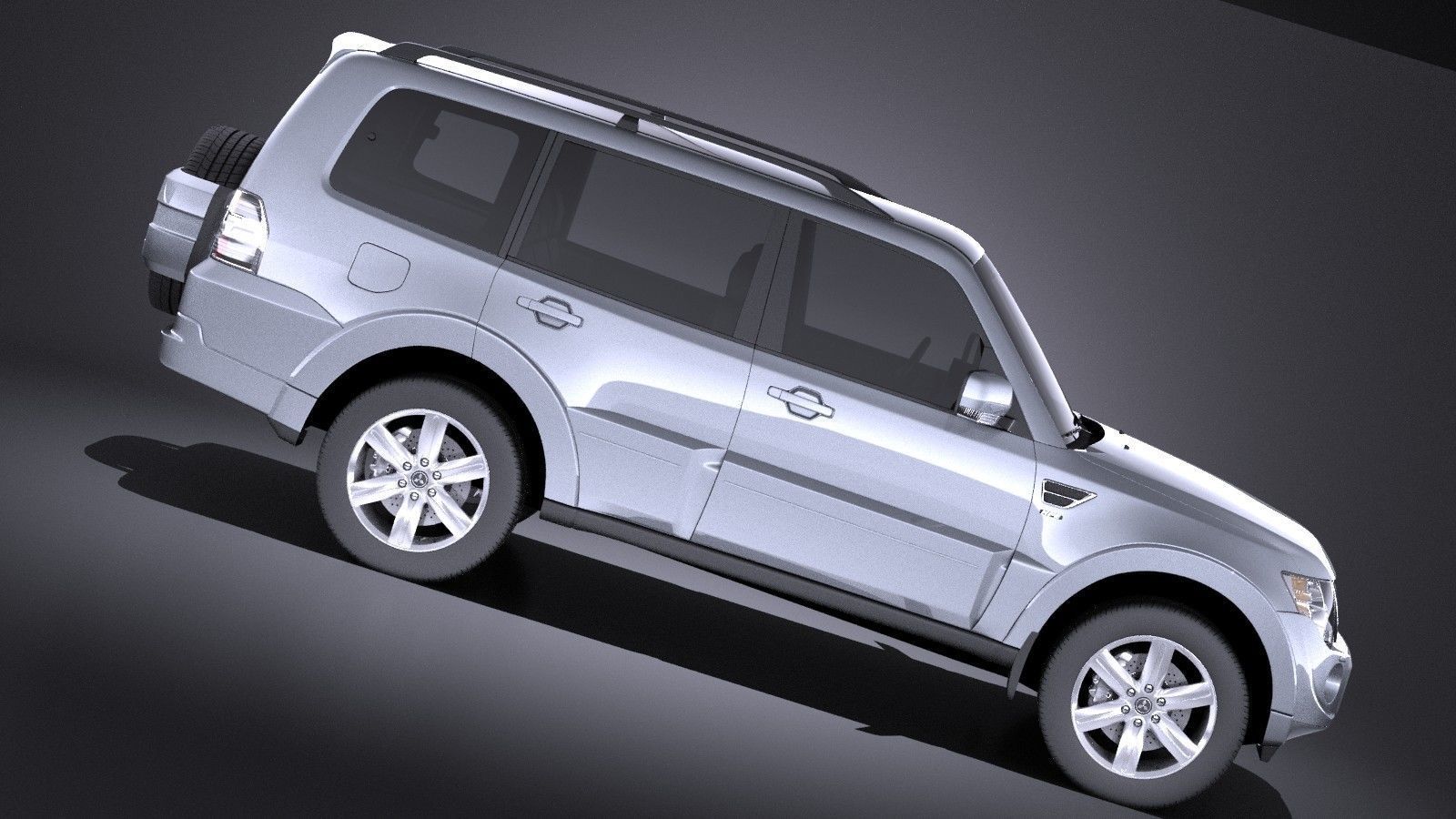 Mitsubishi Pajero 2006-2014 VRAY 3D model_6