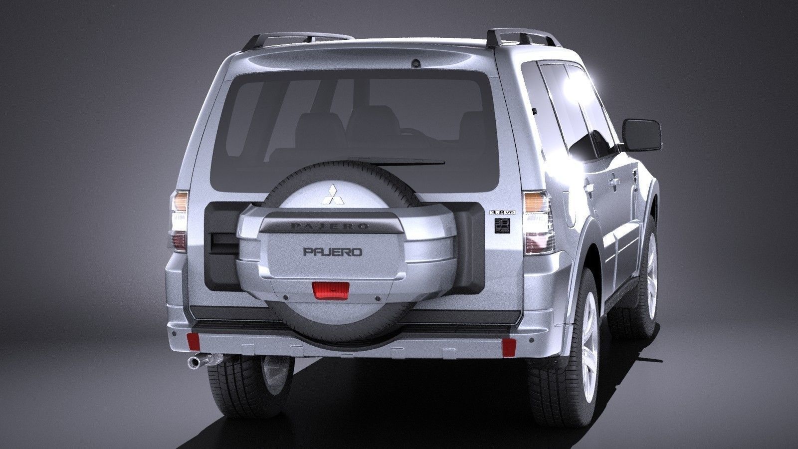 Mitsubishi Pajero 2006-2014 VRAY 3D model_4