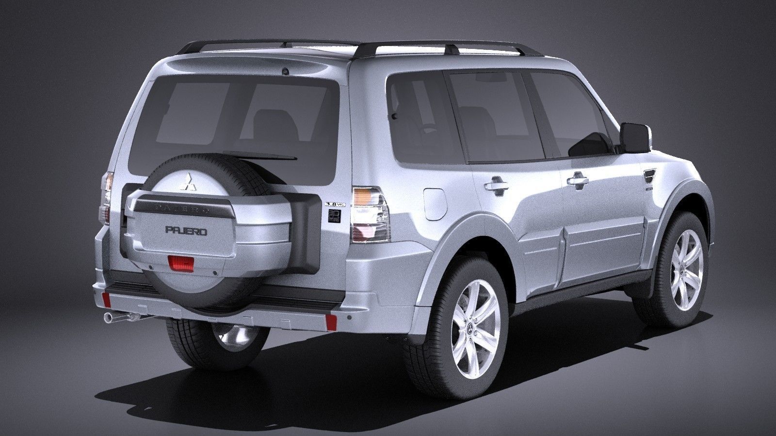 Mitsubishi Pajero 2006-2014 VRAY 3D model_5