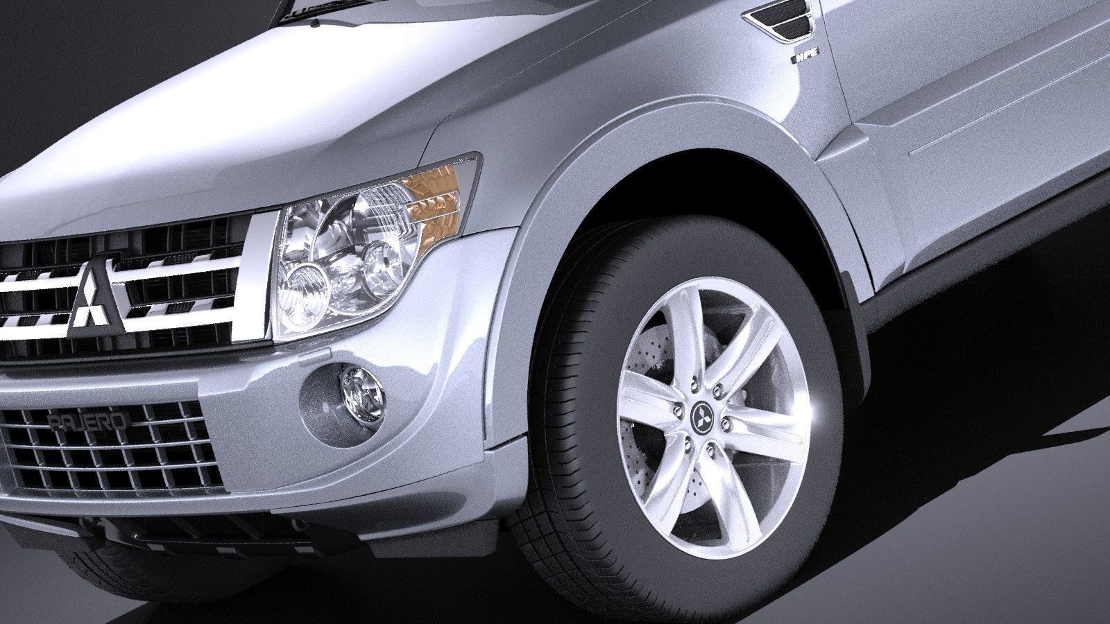 Mitsubishi Pajero 2006-2014 VRAY 3D model_2