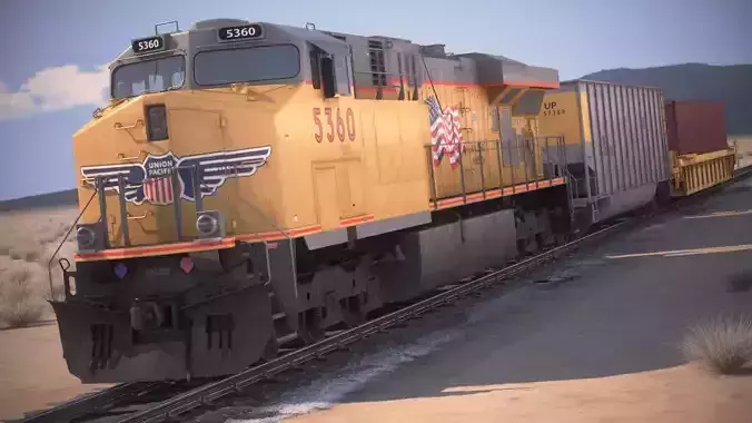 Modern Union Pacific Train