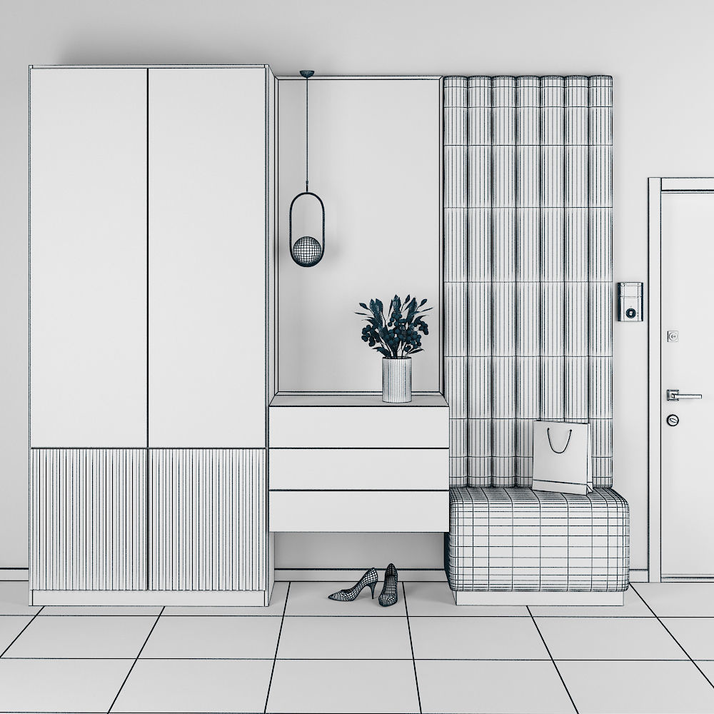 Entryway furniture 22  3D model_4