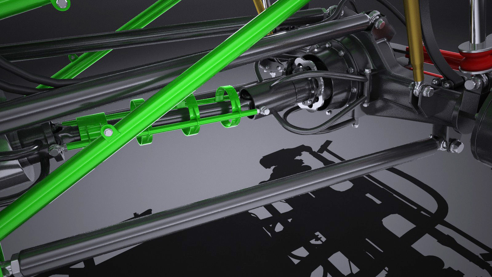 Grave Digger Monster Truck 3D model_23