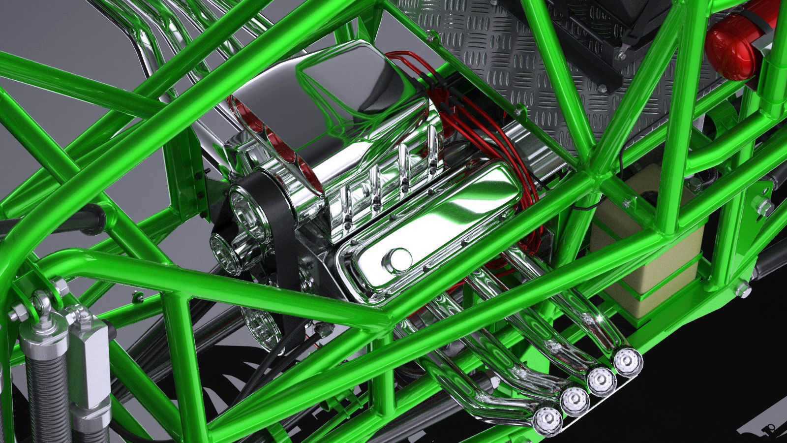 Grave Digger Monster Truck 3D model_16