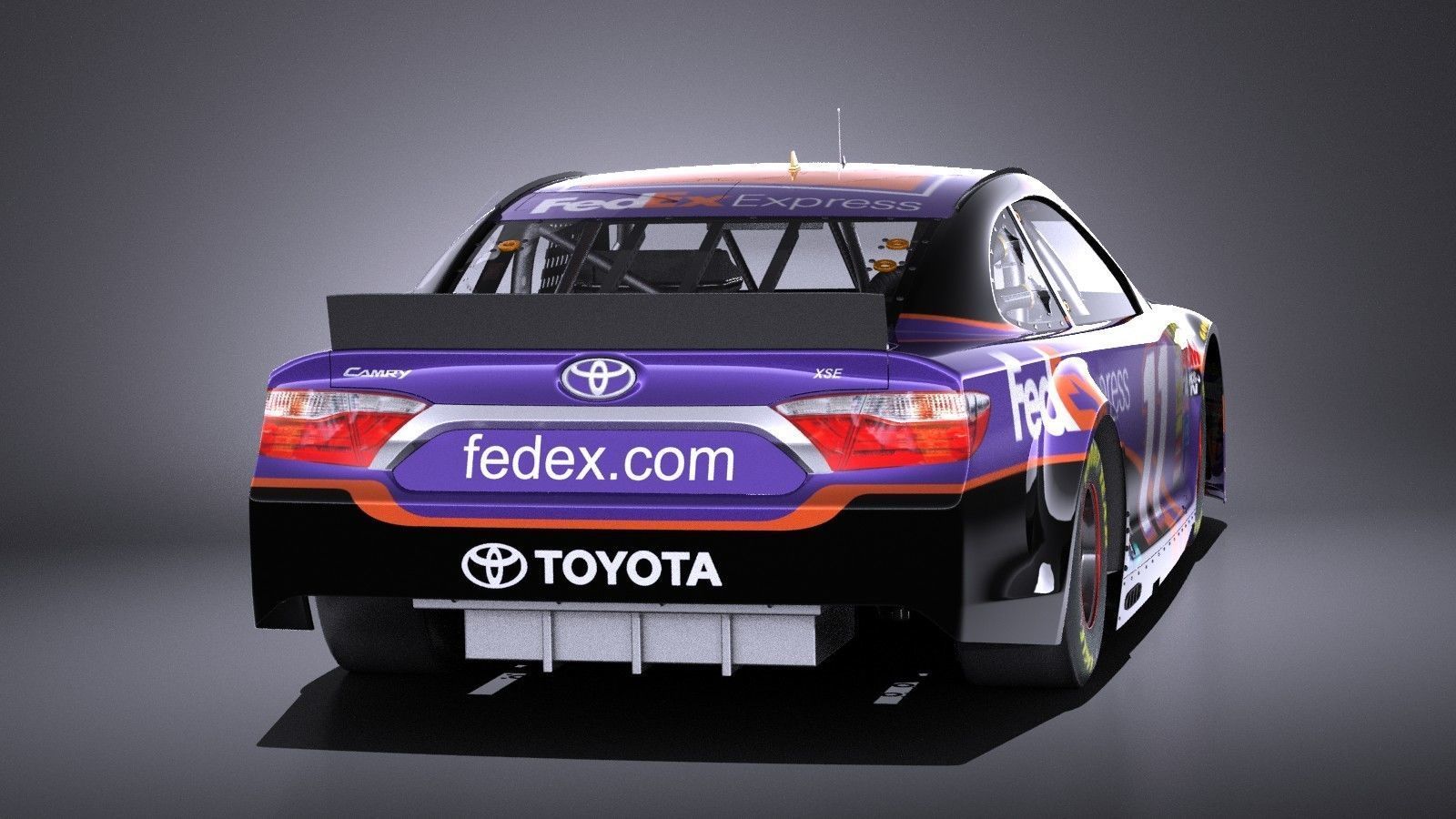 Nascar Toyota Camry FedEx Denny Hamlin 2017 VRAY 3D model_4
