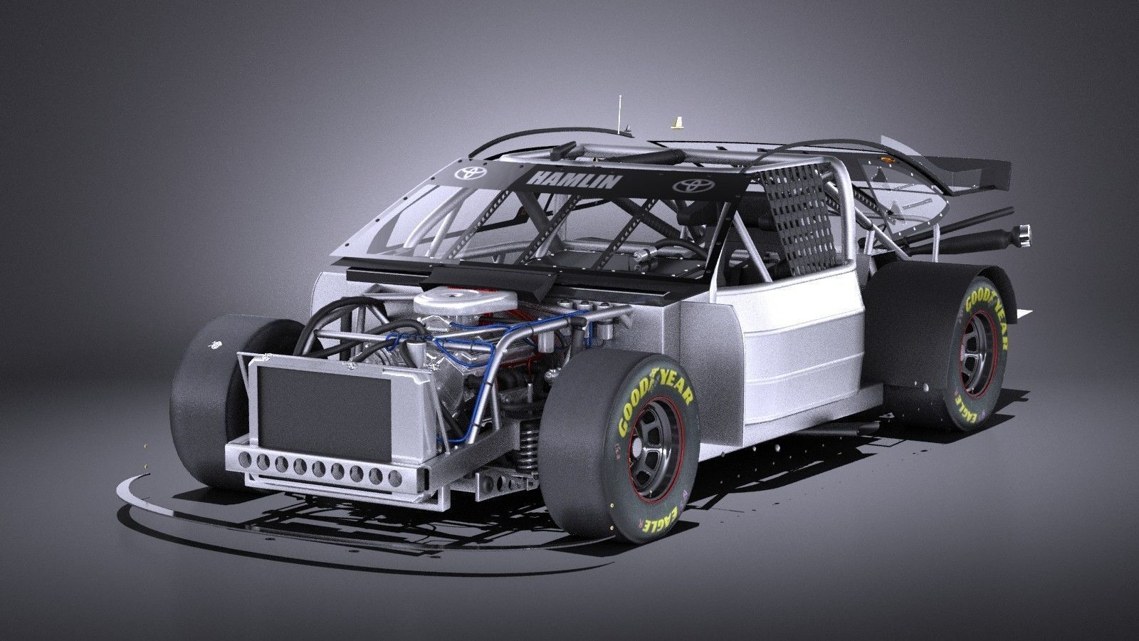 Nascar Toyota Camry FedEx Denny Hamlin 2017 VRAY 3D model_21
