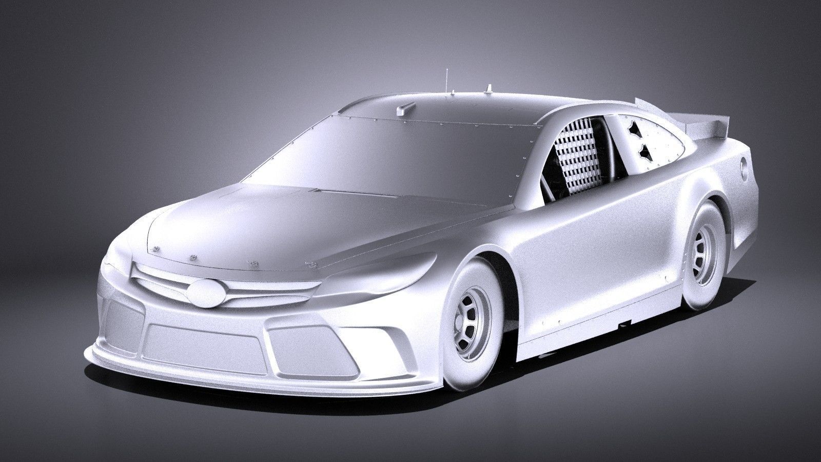 Nascar Toyota Camry FedEx Denny Hamlin 2017 VRAY 3D model_10