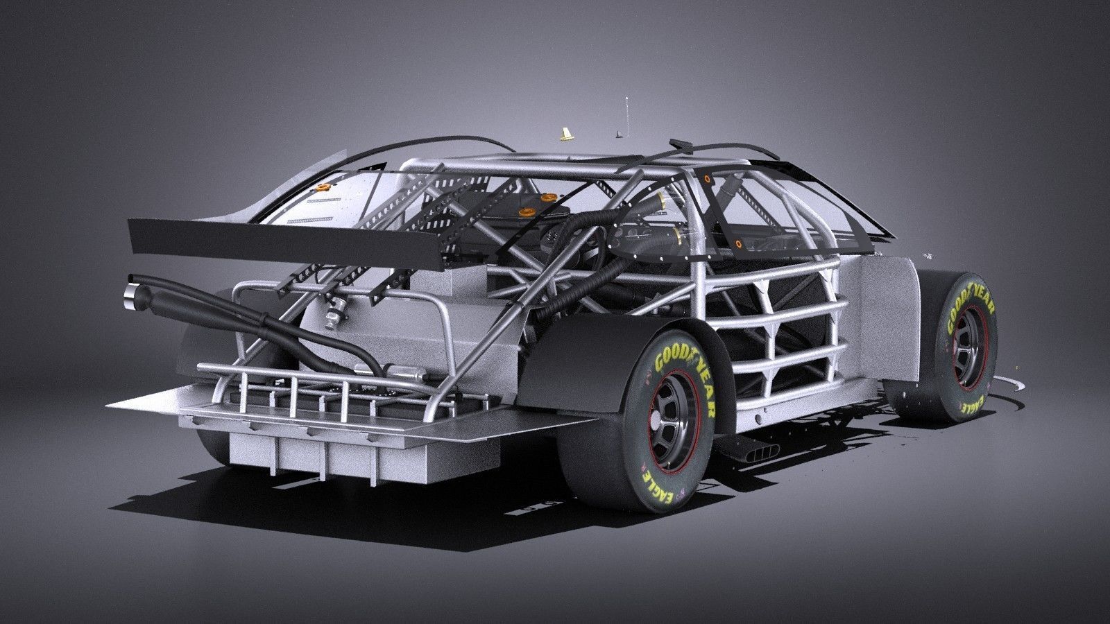 Nascar Toyota Camry FedEx Denny Hamlin 2017 VRAY 3D model_24