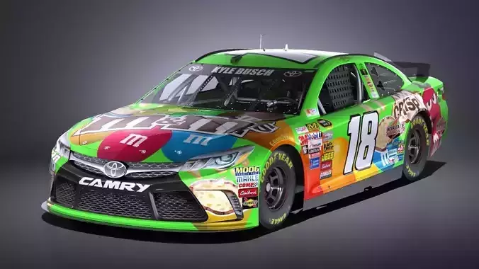 Nascar MnMs Kyle Busch 2017 VRAY