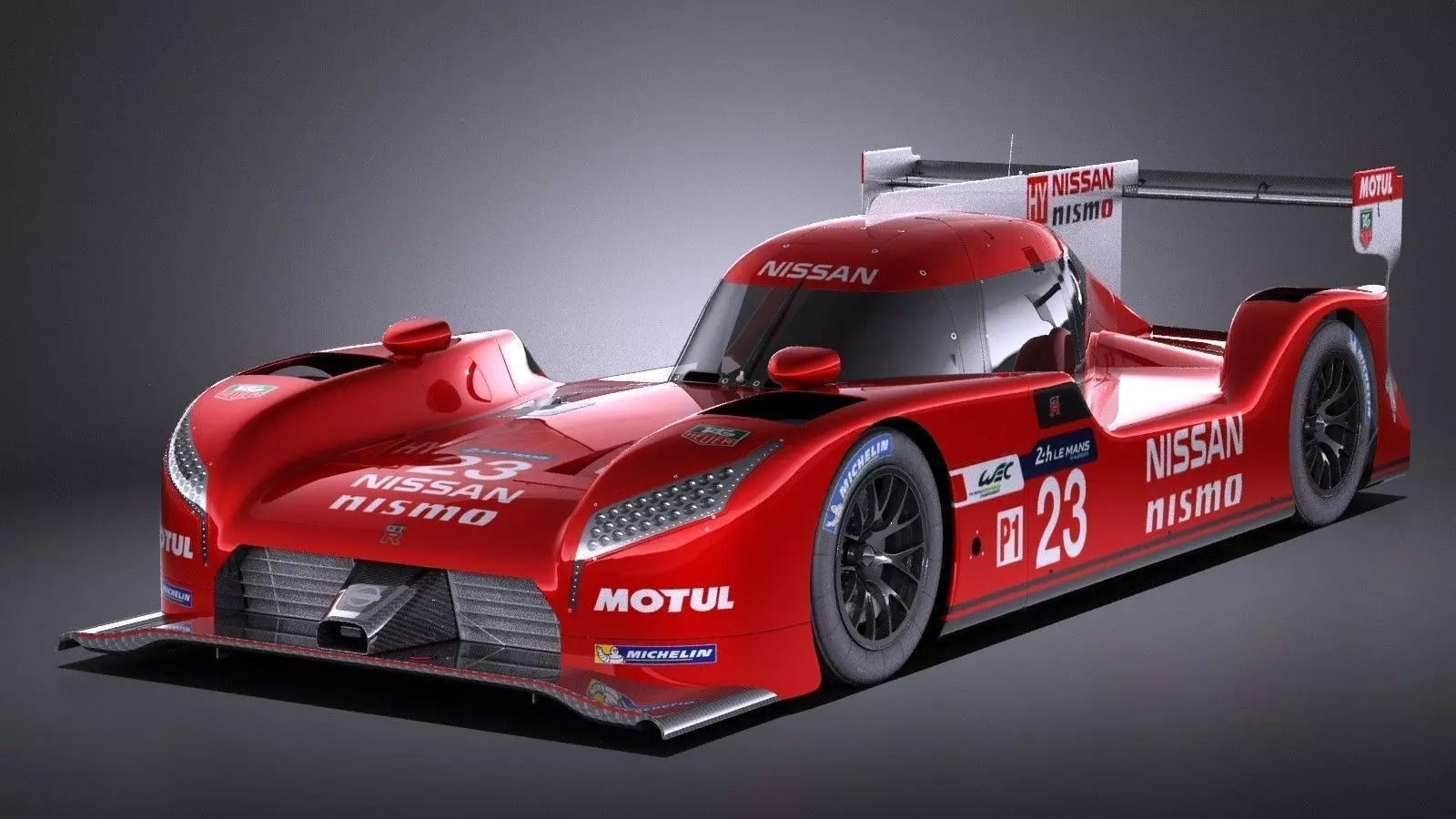 Nissan GT-R LM Nismo Race car 2016 VRAY 3D model