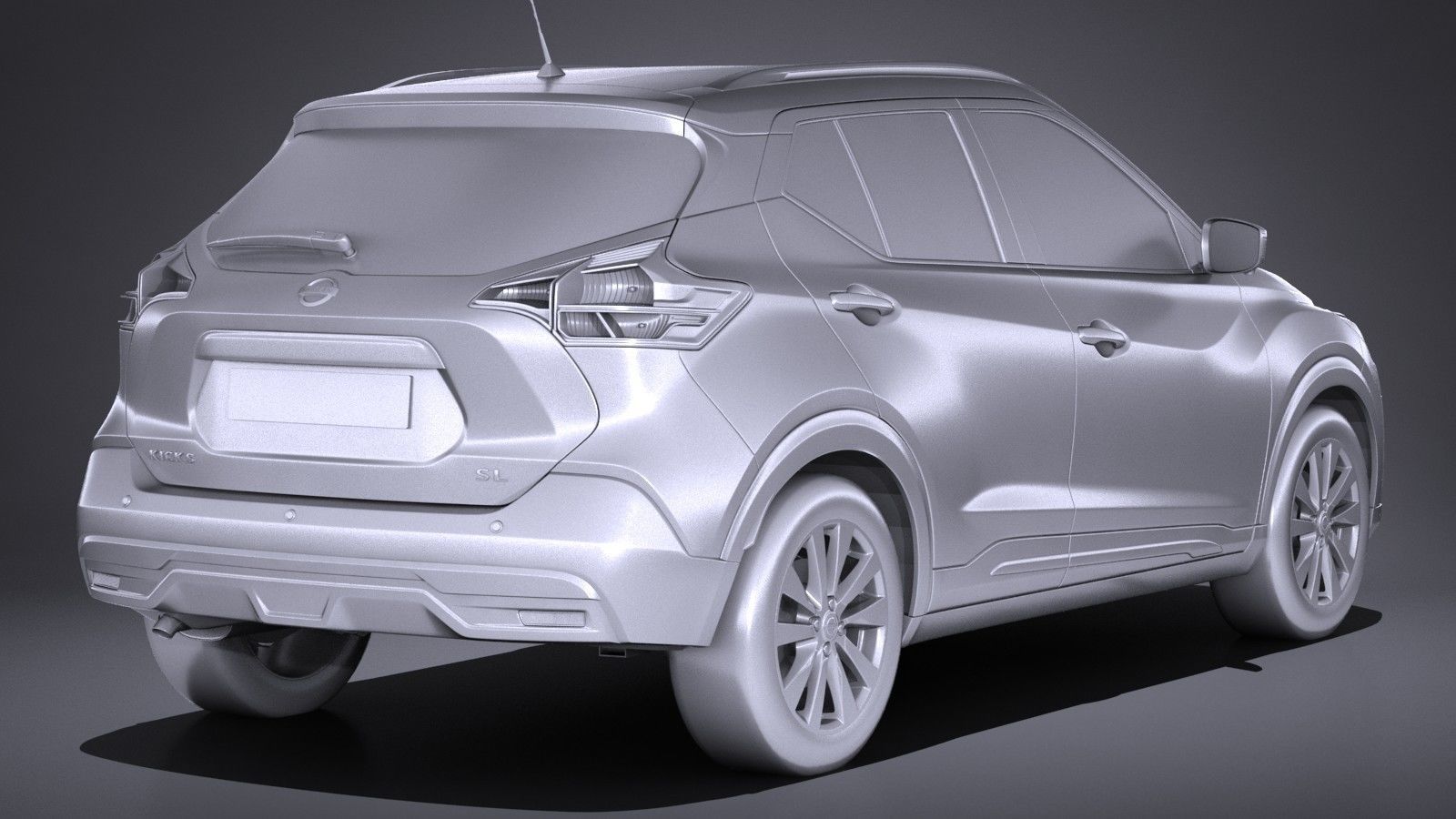 Nissan Kicks 2017 3D model_11