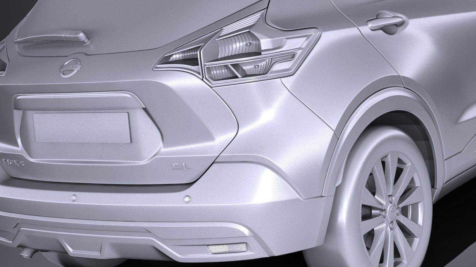 Nissan Kicks 2017 3D model_10