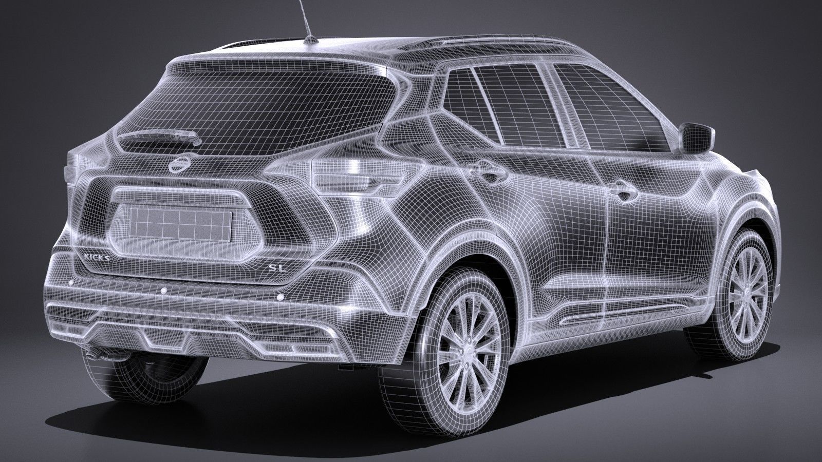 Nissan Kicks 2017 3D model_13