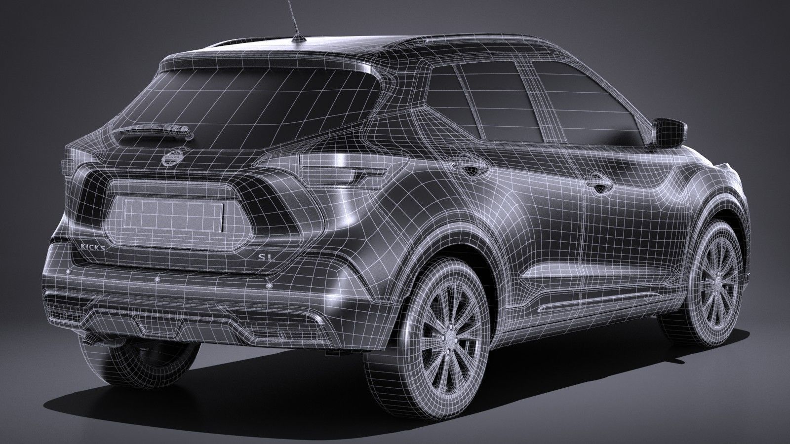 Nissan Kicks 2017 3D model_15