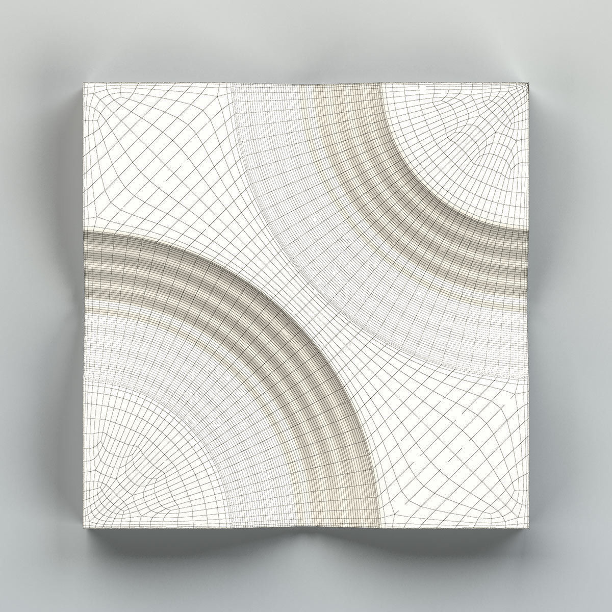 Wall panel 009 3D model_8