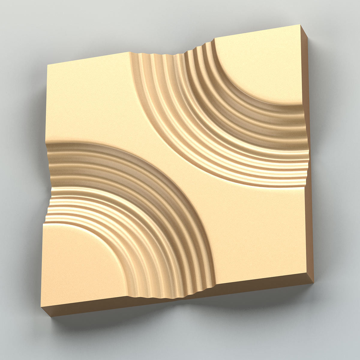 Wall panel 009 3D model_6