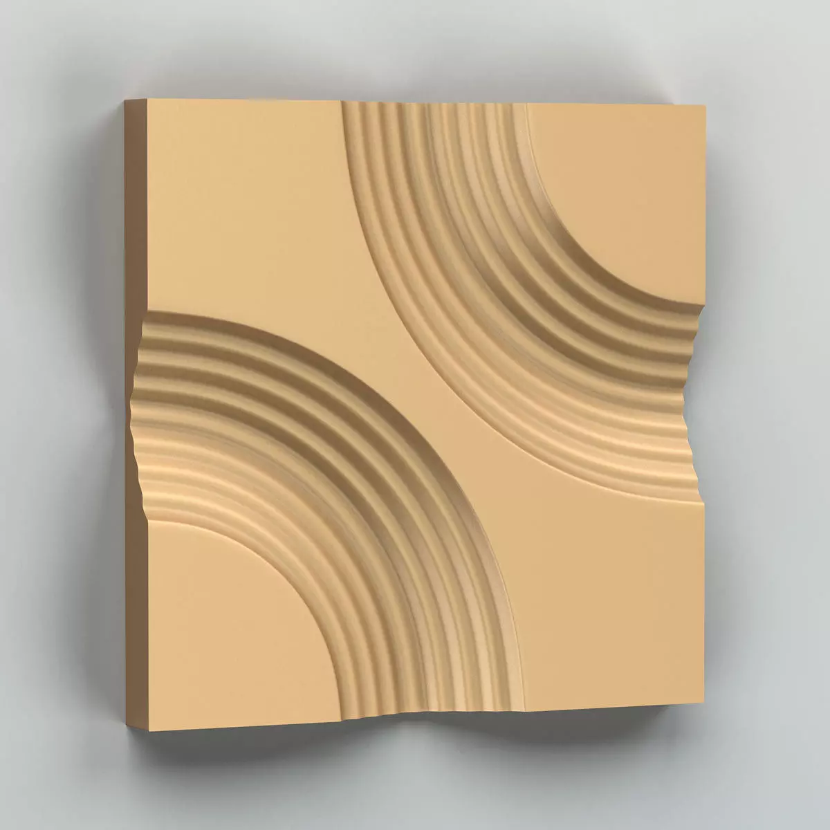 Wall panel 009 3D model_0