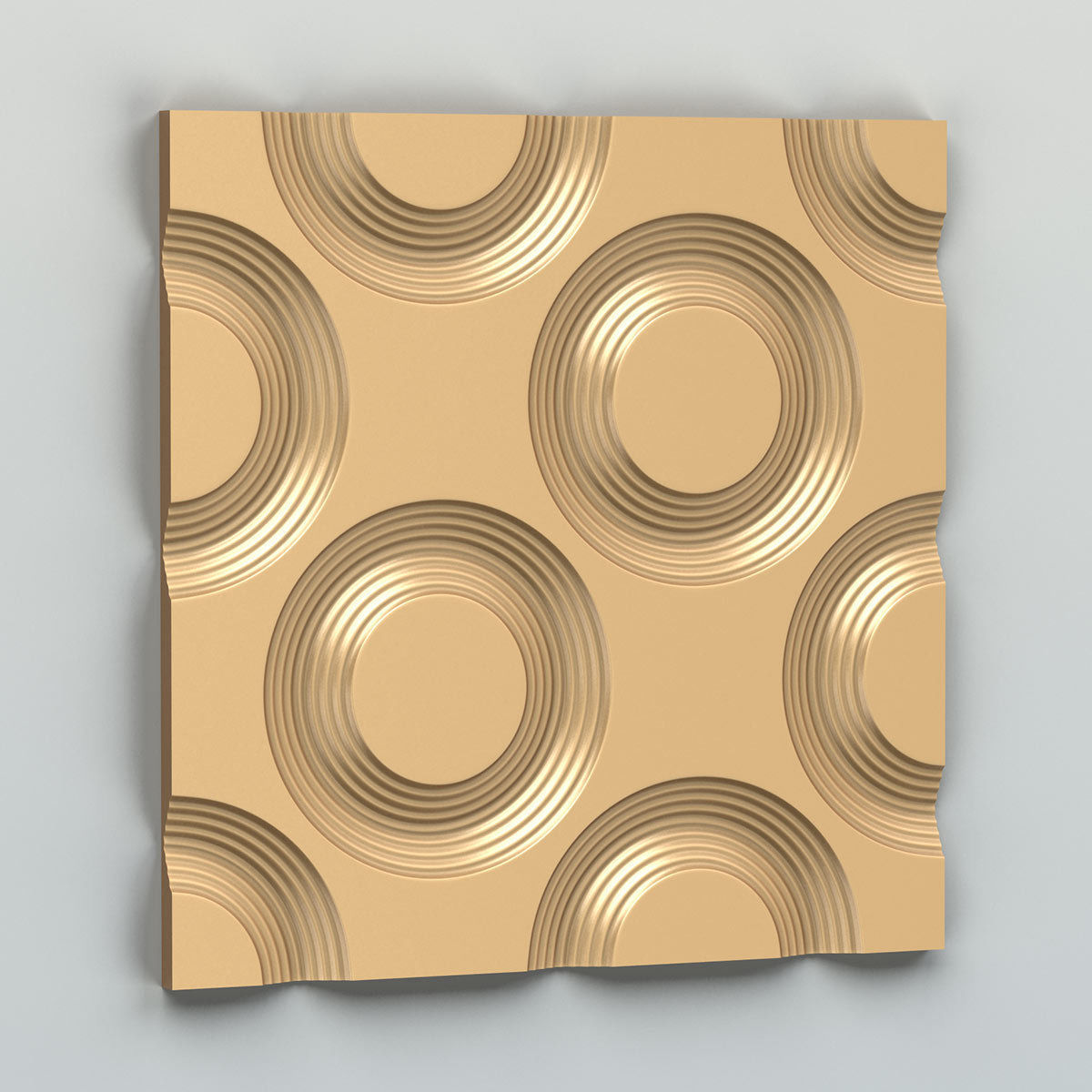 Wall panel 009 3D model_3