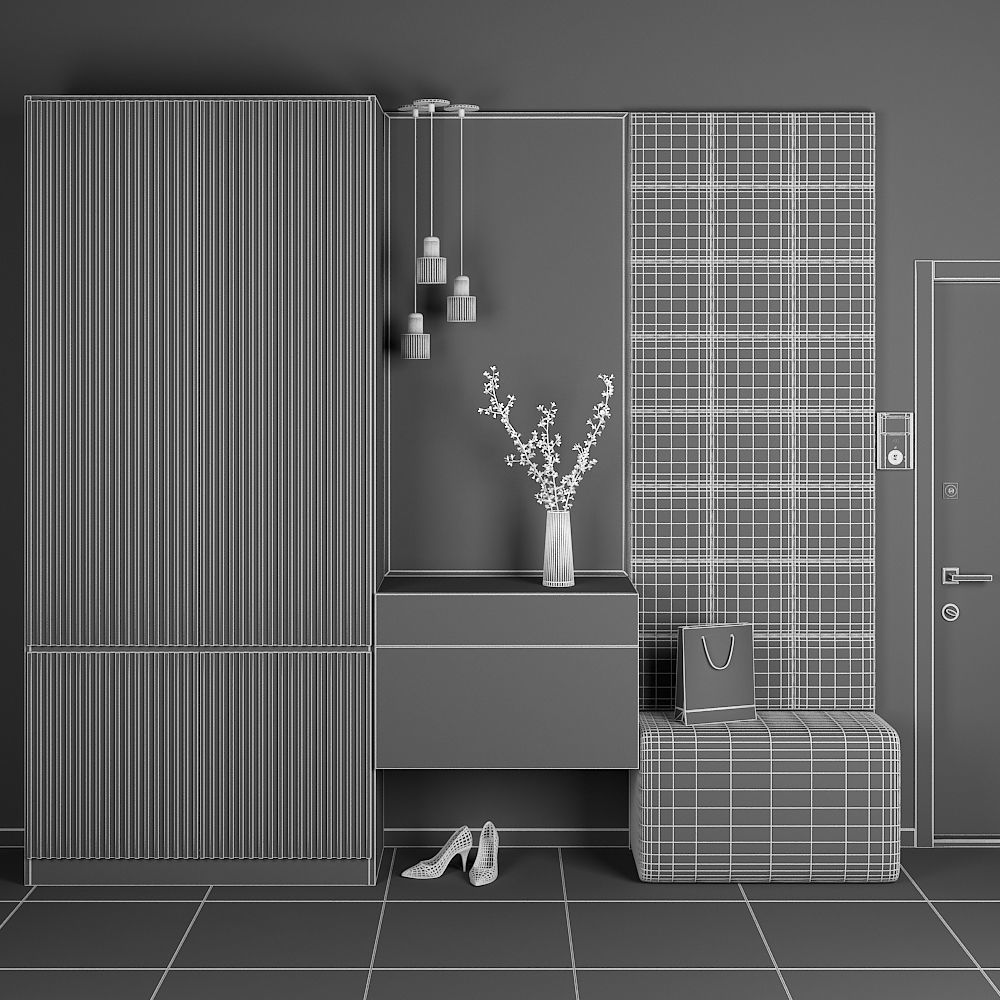Entryway furniture 26 3D model_3