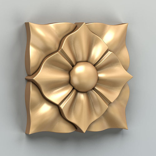 Square rosette 011 3D model