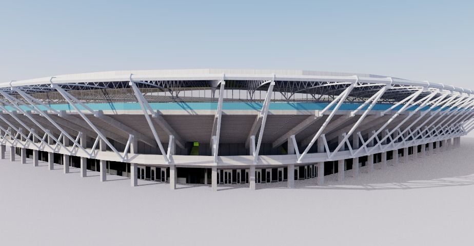 Dnipro-Arena Ukraine 3D model_5