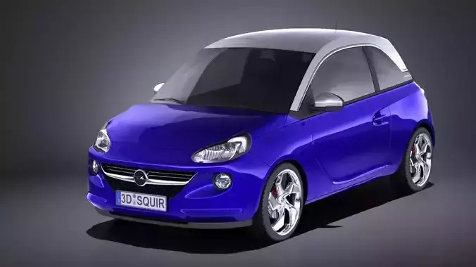 Opel Adam 2016 VRAY 3D model