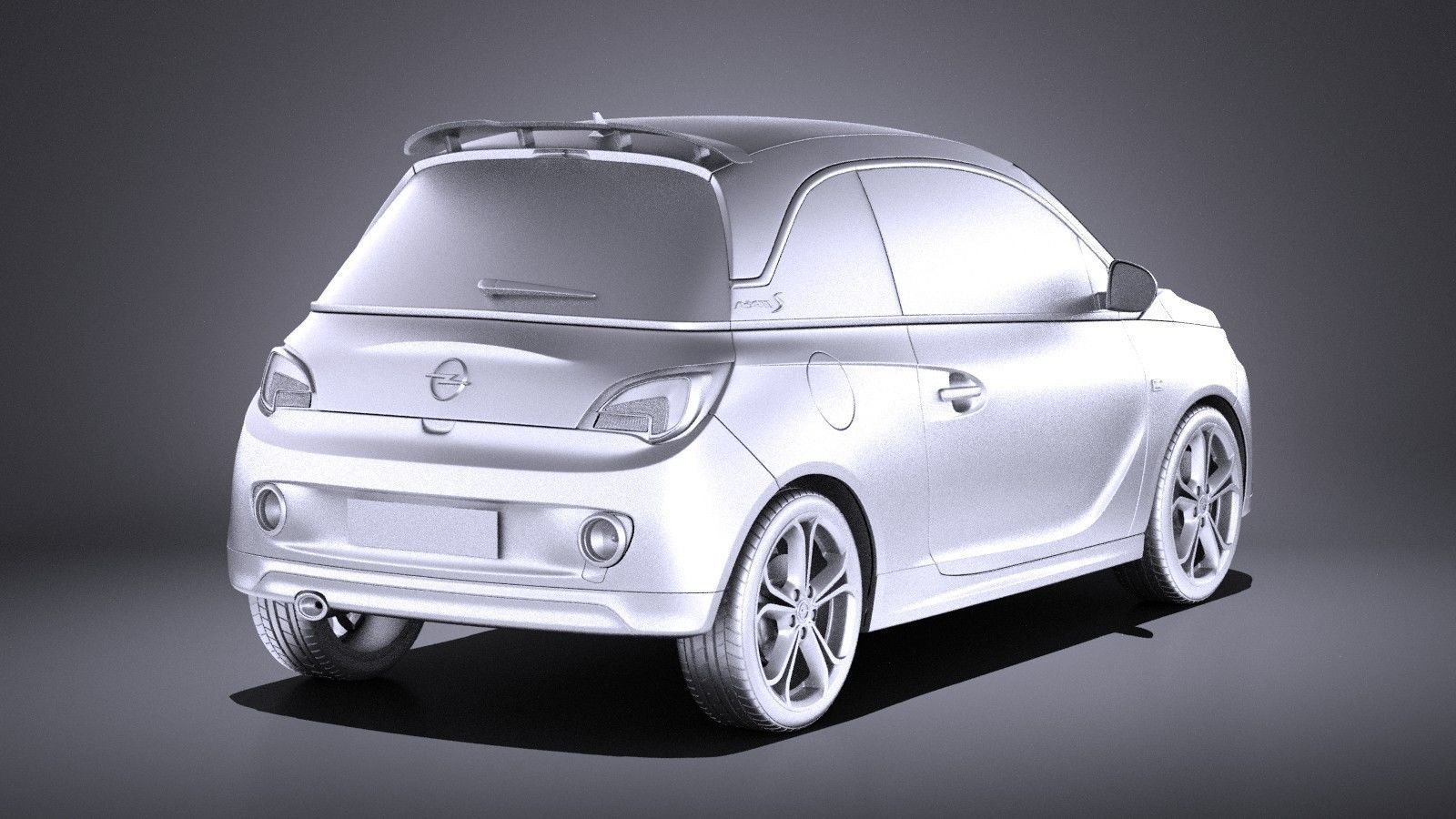 Opel Adam S 2017 VRAY 3D model_11