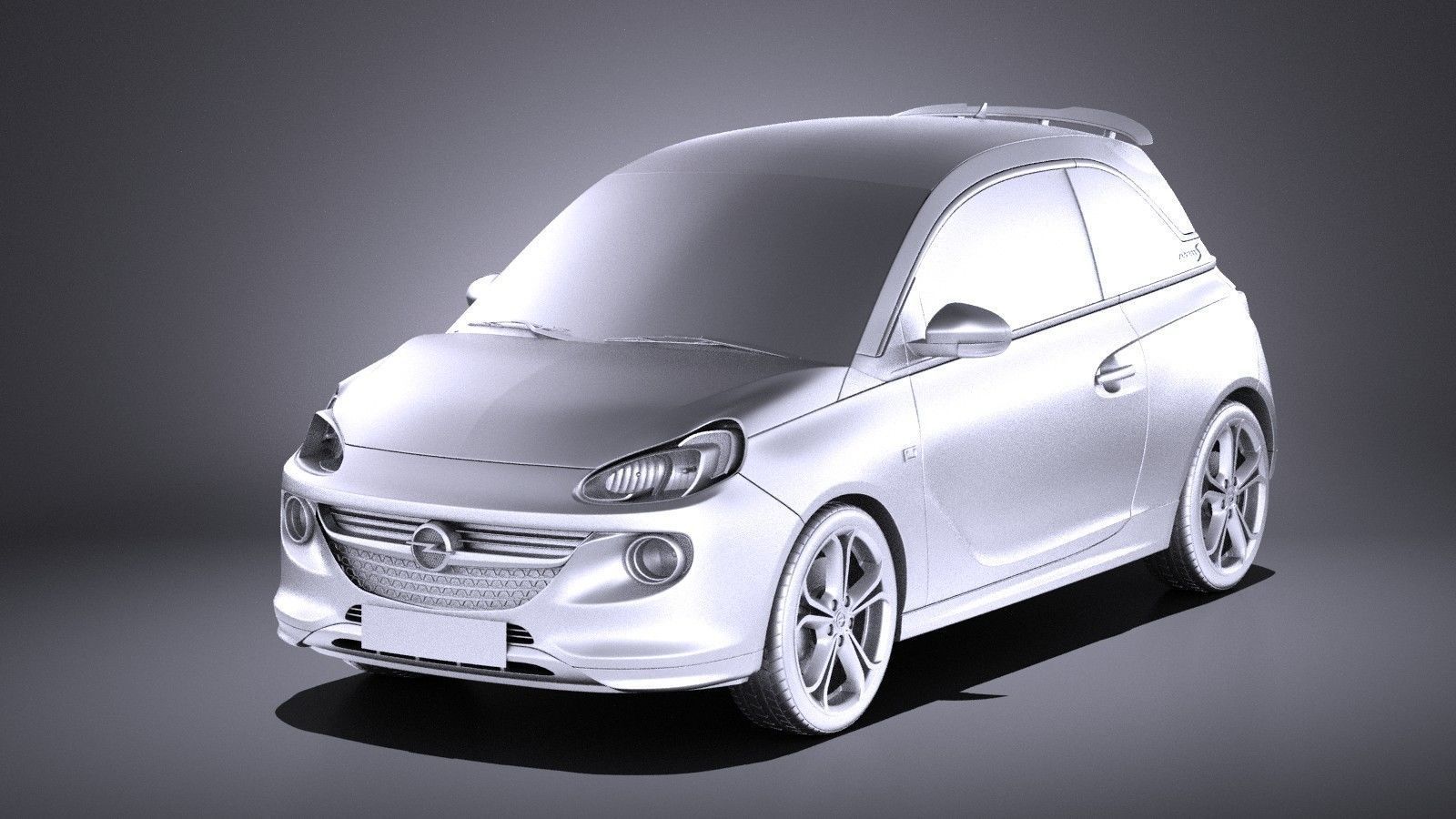 Opel Adam S 2017 VRAY 3D model_8