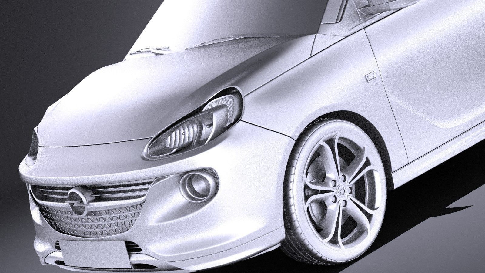 Opel Adam S 2017 VRAY 3D model_9