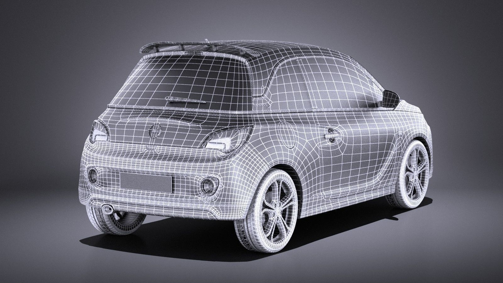 Opel Adam S 2017 VRAY 3D model_15