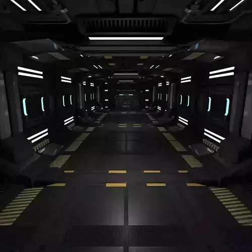 Sci fi Corridor 3D model