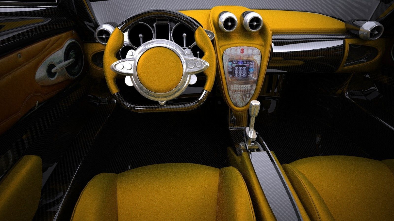 Pagani Huayra 2016 VRAY 3D model_8