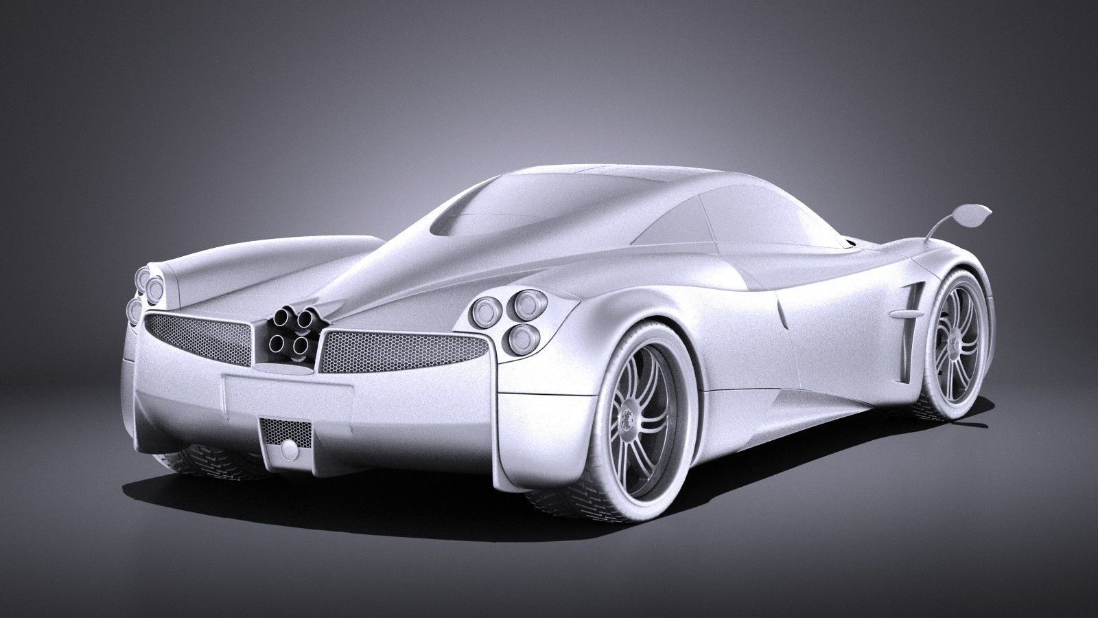 Pagani Huayra 2016 VRAY 3D model_14