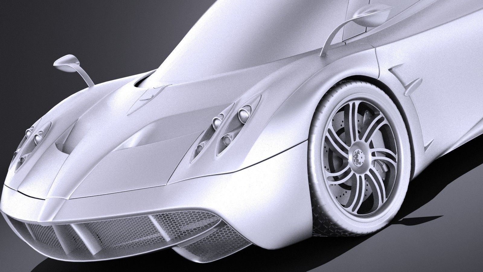 Pagani Huayra 2016 VRAY 3D model_12