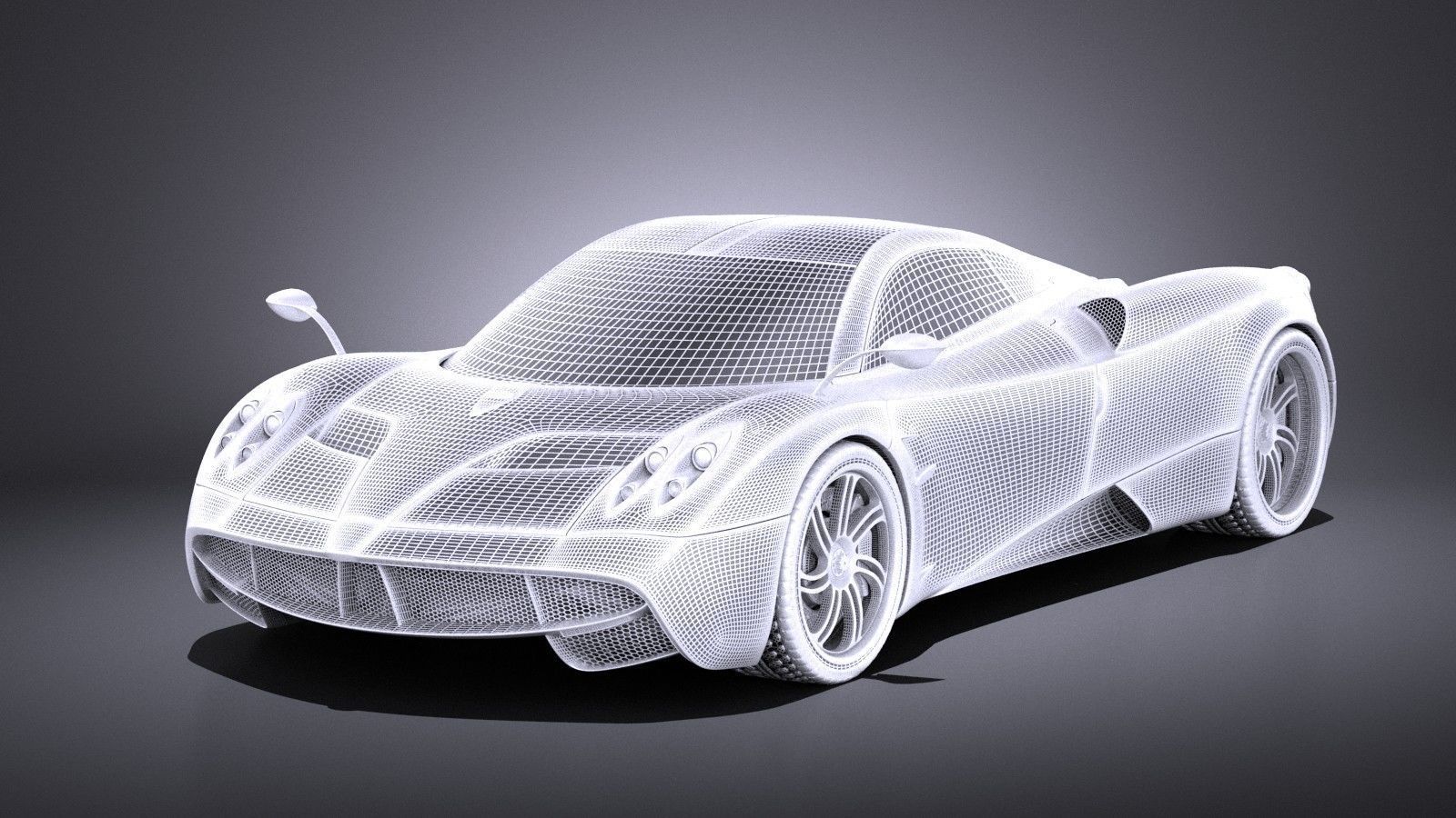 Pagani Huayra 2016 VRAY 3D model_15