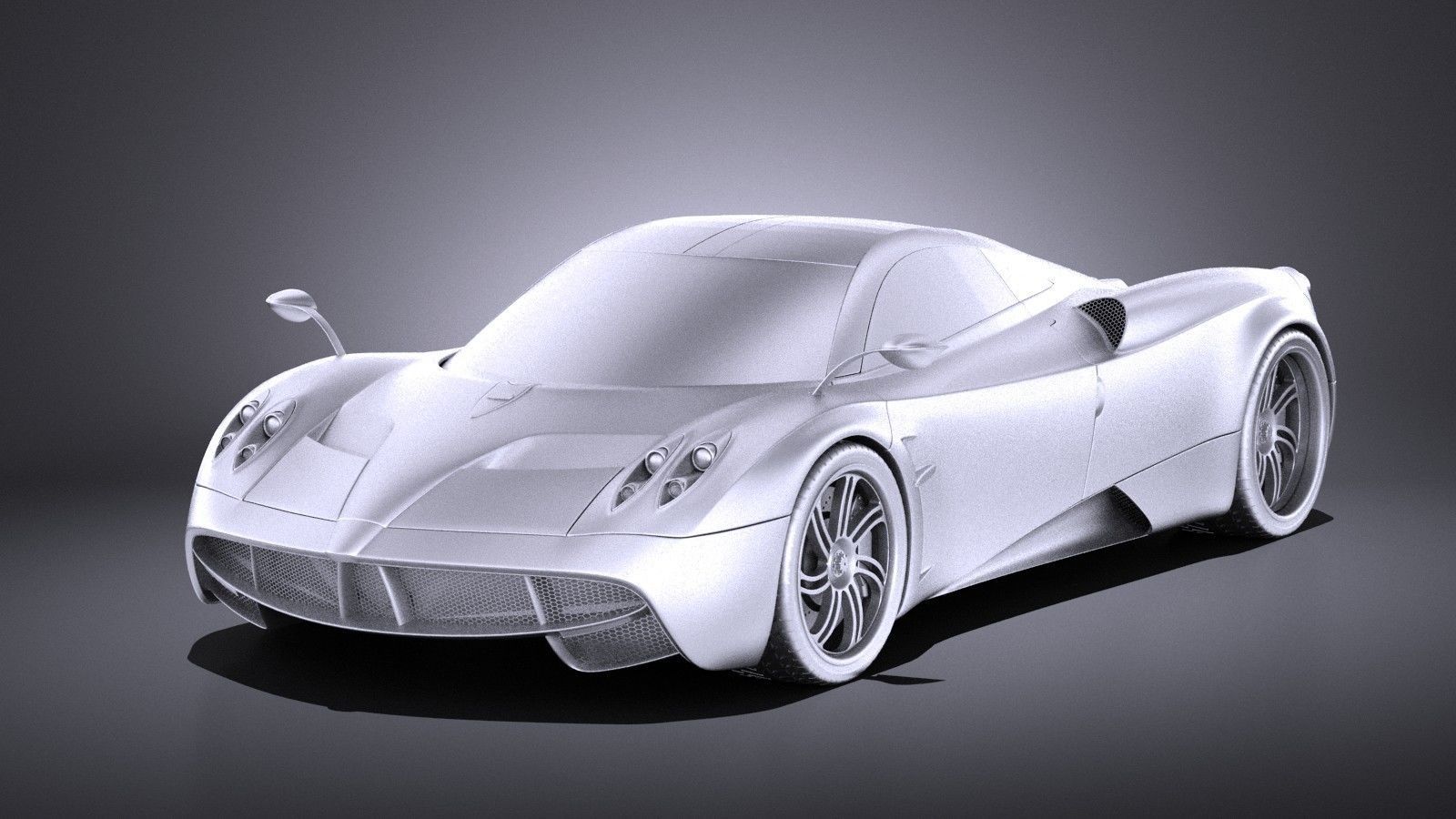 Pagani Huayra 2016 VRAY 3D model_11