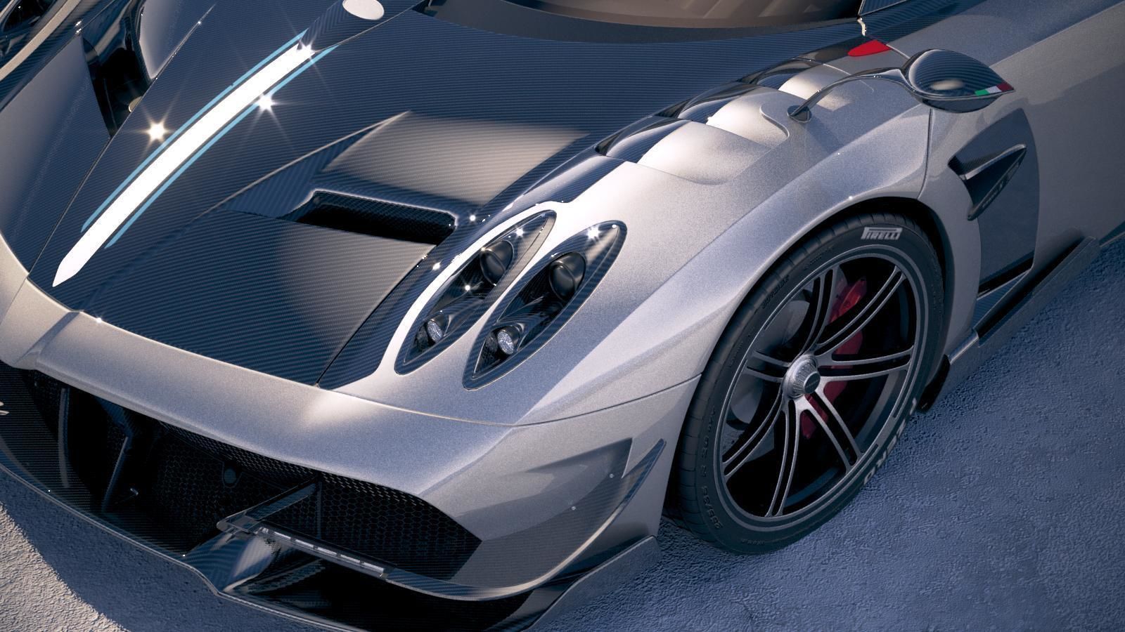 Pagani Huayra BC 2017 3D model_13