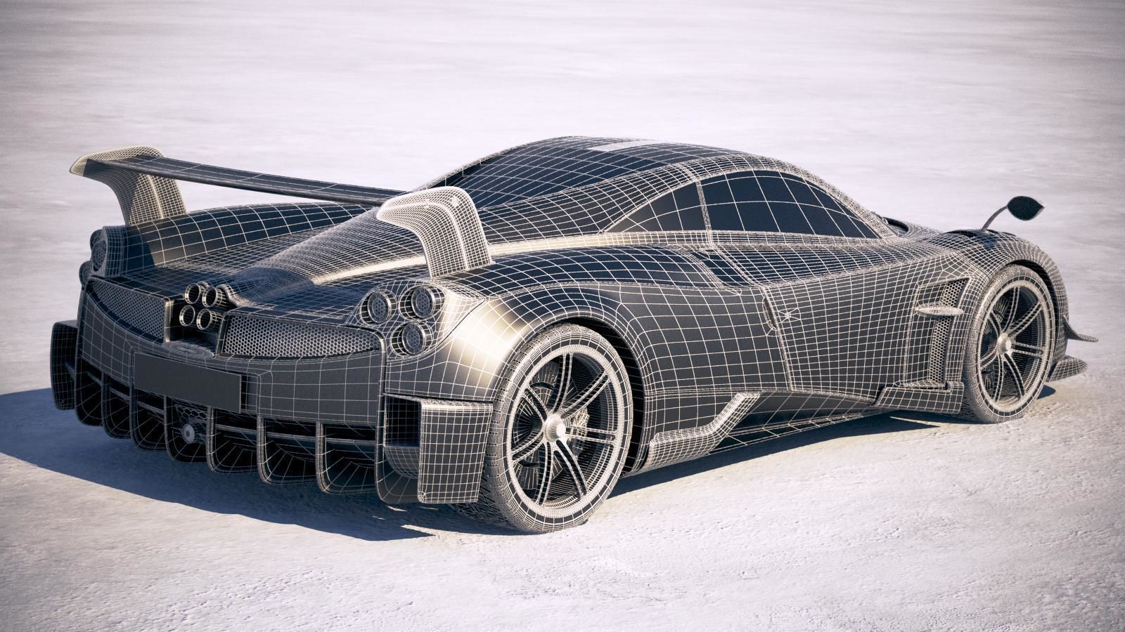 Pagani Huayra BC 2017 3D model_20